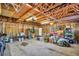 Spacious garage features high ceilings and ample storage, perfect for vehicles and hobbies at 1226 Serpentine S Dr, St Petersburg, FL 33705