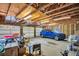 Large garage with multiple doors and plenty of space for parking and storage solutions at 1226 Serpentine S Dr, St Petersburg, FL 33705