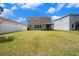 Spacious backyard with lush green grass and a patio area for outdoor enjoyment at 13802 Kinsale St, Riverview, FL 33579
