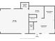 Downstairs floor plan showing the kitchen, living room, garage, and laundry room layout with approximate room dimensions at 1836 Bough Ave # C, Clearwater, FL 33760