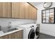 Well-organized laundry room with modern appliances and ample storage at 1903 S Cardenas Ave, Tampa, FL 33629