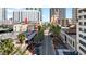 Aerial view looking up a city street at 215 Central Ave # 4F, St Petersburg, FL 33701