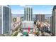 City aerial view highlighting building with an arrow at 215 Central Ave # 4F, St Petersburg, FL 33701