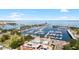 Aerial view of marina with waterfront and downtown at 215 Central Ave # 4F, St Petersburg, FL 33701