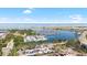 Beautiful aerial view of the marina and waterfront at 215 Central Ave # 4F, St Petersburg, FL 33701