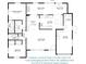 Floor plan displays 1,576 sq ft home on a corner lot with lush landscaping and hurricane-impact windows at 3800 101St N Ter # 3800, Pinellas Park, FL 33782