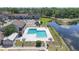 Enjoy this community's swimming pool and nearby lake view at 3803 Cortez Cir # C, Tampa, FL 33614