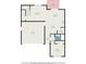 Floorplan featuring the layout of the Living Room, Kitchen, Bedroom, Bath, Garage, and Patio at 4114 Dovetail Ln, Palmetto, FL 34221