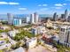 Stunning aerial view of condo in an urban location with city and ocean views at 475 2Nd N St # 201, St Petersburg, FL 33701