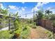 Backyard boasting beautiful, lush, tropical landscaping at 6154 36Th N Ave, St Petersburg, FL 33710