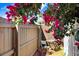 A cozy seating area with a small table and chair setup in a shady corner at 6154 36Th N Ave, St Petersburg, FL 33710