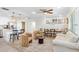 Bright and airy living room featuring modern furnishings, an open layout, and stylish decor at 6154 36Th N Ave, St Petersburg, FL 33710