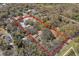 Aerial view outlining wooded parcel with an existing homesite and mature trees at 6718 Watson Rd, Riverview, FL 33578