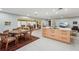 Open kitchen layout featuring a large center island with great lighting at 7094 Fairway Bend Cir # 7094, Sarasota, FL 34243