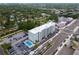 An attractive condo community aerial view with a pool in a central and accessible location at 7321 Central Ave # 203, St Petersburg, FL 33710