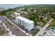 Aerial view showcasing a condo community near the beach with parking and an attractive setting at 7321 Central Ave # 203, St Petersburg, FL 33710