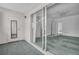 Balcony with sliding glass door to the bedroom at 7321 Central Ave # 203, St Petersburg, FL 33710