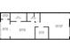Detailed floor plan layout of the home with room dimensions at 7321 Central Ave # 203, St Petersburg, FL 33710
