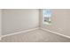 Empty carpeted bedroom with a window for natural light at 1210 Trailwater St, Ruskin, FL 33570