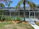 Screened-in pool area with lush landscaping, offering a private outdoor retreat at 24549 Nova Ln, Punta Gorda, FL 33980