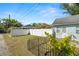 A fenced-in backyard with vegetation at 2610 58Th S St, Gulfport, FL 33707