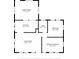 Detailed floor plan showcasing the layout of the home, including kitchen, bedrooms and living spaces at 2610 58Th S St, Gulfport, FL 33707