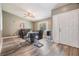 Modern living space featuring wood-look floors, contemporary furniture, and an abundance of natural light at 2779 Diane Ter, Clearwater, FL 33759