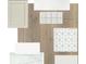 Variety of interior design choices featuring cabinets, tile, countertops, flooring, and paint colors at 3319 Guanabana Xing, Wesley Chapel, FL 33543