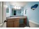 Cozy bathroom with a single sink vanity and ample counter space at 343 Rex Pl # G, Madeira Beach, FL 33708