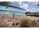 Scenic mural at Beacon Lakes Condo #5 with bocce ball court at 4027 Davit Dr, New Port Richey, FL 34652