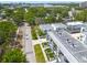 Aerial view of townhomes nestled amongst lush greenery, showcasing a prime location near the city and beach at 4515 W North A St # 8, Tampa, FL 33609