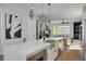 Open kitchen features a quartz countertop island with stainless steel sink and appliances at 4515 W North A St # 8, Tampa, FL 33609
