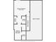 A detailed floorplan illustrating the layout of the primary bedroom and bathroom, including closet locations at 700 S Harbour Island Blvd # 143, Tampa, FL 33602