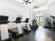 Gym featuring treadmills, elliptical machines, weight machines, and ceiling fans for a comfortable workout at 700 S Harbour Island Blvd # 143, Tampa, FL 33602