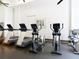 Gym featuring treadmills, elliptical machines, stationary bikes, and ceiling fans for a comfortable workout at 700 S Harbour Island Blvd # 143, Tampa, FL 33602