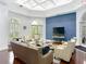 Comfortable lobby features a large TV and plenty of seating in a light and airy atmosphere at 700 S Harbour Island Blvd # 143, Tampa, FL 33602