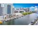 Waterfront view showing docks and city buildings at 700 S Harbour Island Blvd # 143, Tampa, FL 33602