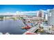 Panoramic waterfront view with marina and cityscape at 700 S Harbour Island Blvd # 143, Tampa, FL 33602