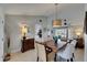 Warm dining area with an open layout and neutral tones at 829 Golf Island Dr, Apollo Beach, FL 33572