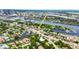 Aerial view of a waterfront community with beautiful views of the bay and downtown skyline at 85 Davis Blvd # D, Tampa, FL 33606