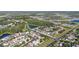 Beautiful aerial view showcasing a charming neighborhood with lush landscaping, scenic ponds, and winding roads at 9954 N Jasmine Brook E Cir, Land O Lakes, FL 34638