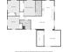 Detailed floor plan showcasing the layout with bedrooms, bathrooms, kitchen, dining, living, and utility room at 1543 Gentry St, Clearwater, FL 33755