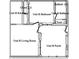 A detailed floorplan of unit B that features one bedroom, one bathroom, kitchen, living room, and porch at 253 Rex Pl # B, Madeira Beach, FL 33708