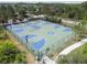 The community sports court offers games for basketball, tennis, and other sports at 28683 Lucero Ln, Wesley Chapel, FL 33543
