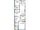 Open-concept floor plan showing kitchen, dining, Gathering, and bedroom spaces on the first floor at 28764 Jujube Rd, Wesley Chapel, FL 33543