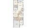 Layout of the home, featuring an open-concept kitchen, great room, dining, 3 beds, 2 baths and a 2 car garage at 29536 Zupetta Ln, Wesley Chapel, FL 33545
