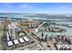 Stunning aerial view of the property and surrounding area, showcasing beautiful waterfront location at 400 Larboard Way # 103, Clearwater, FL 33767