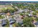 Wide aerial view of the neighborhood, revealing the many homes, roadways, and waterways in the surrounding area at 413 W Park Ave # 1, Tampa, FL 33602