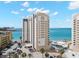 Condominium building at 450 overlooking the ocean with beach access, pool, and parking at 450 S Gulfview Blvd # 802, Clearwater Beach, FL 33767