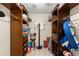 Spacious walk-in closet with custom shelving and organized storage at 450 S Gulfview Blvd # 802, Clearwater Beach, FL 33767